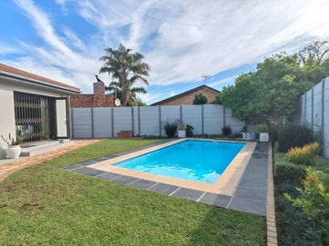 Completed outdoor pool area