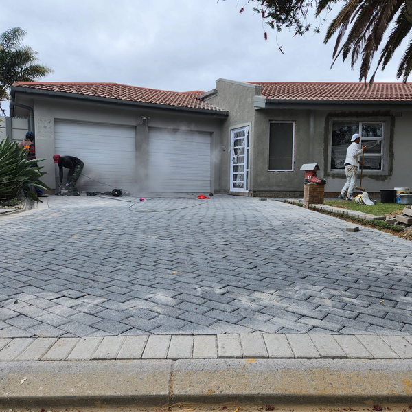 Residential exterior before completion