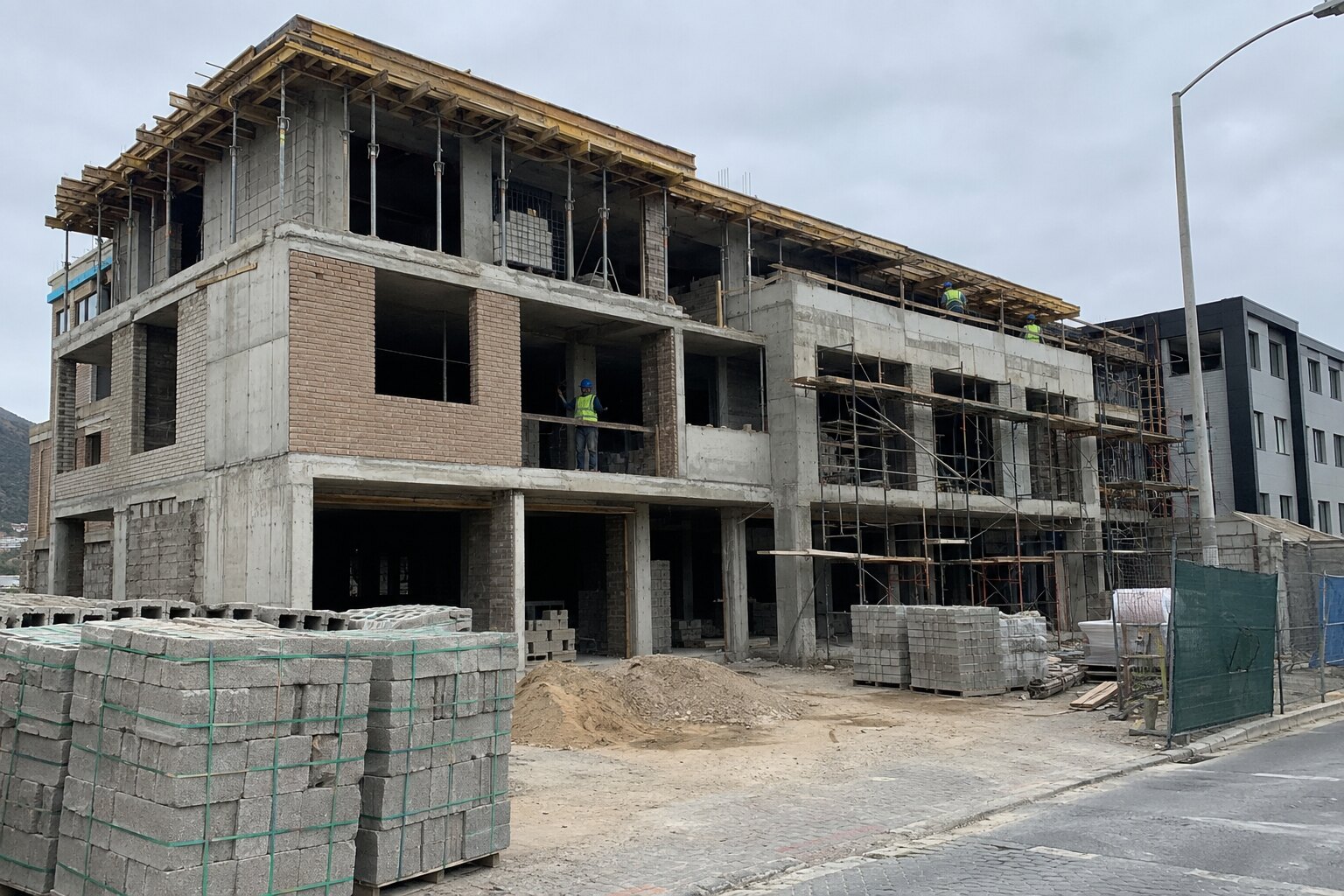 Medium-scale residential and commercial construction in Cape Town